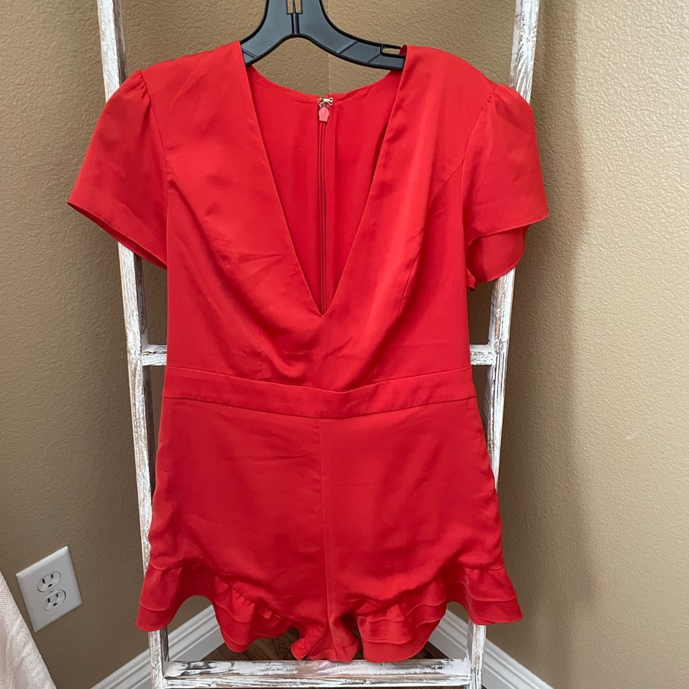 BCBG Orange Romper